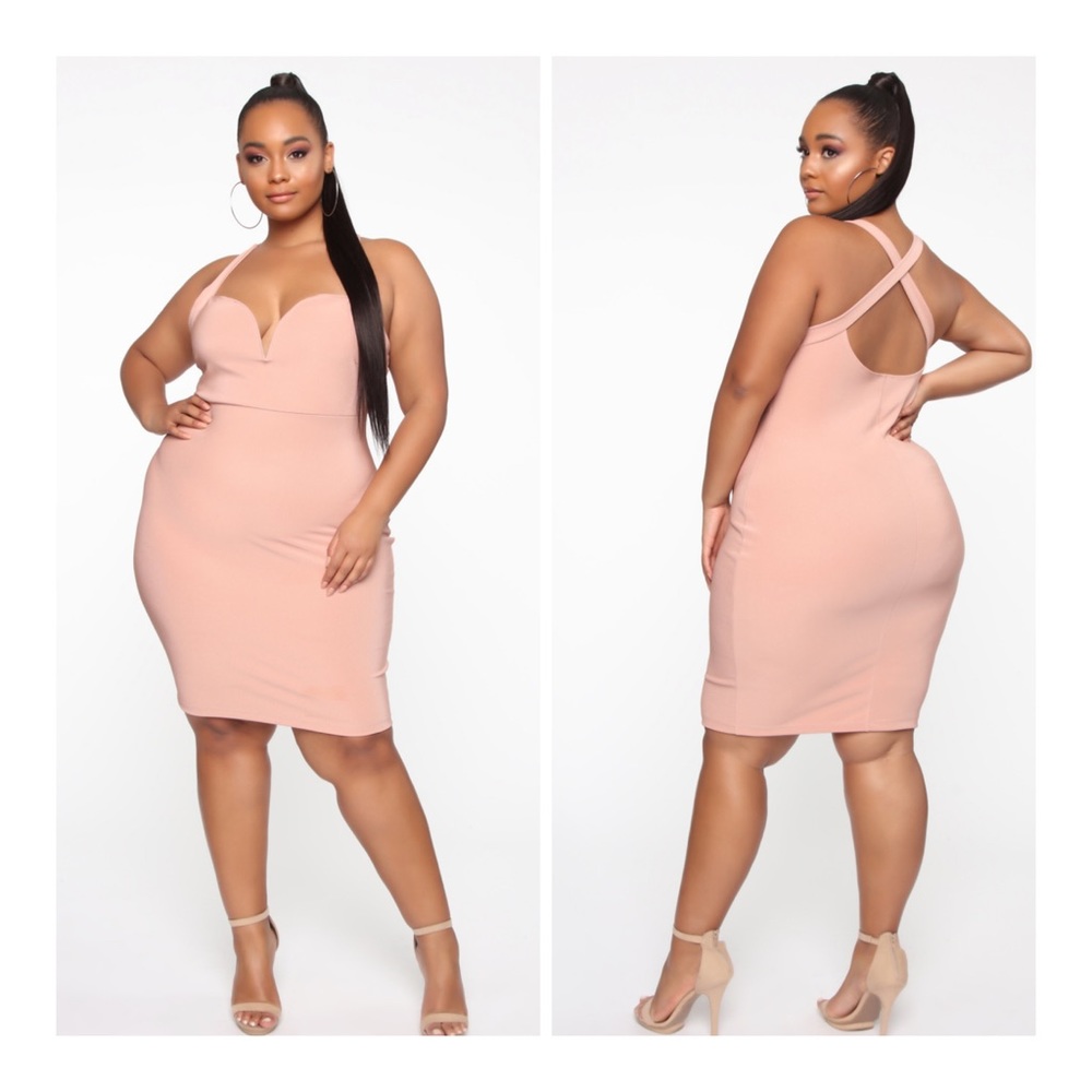 Fashion Nova Back in the Mix mini dress- Mauve